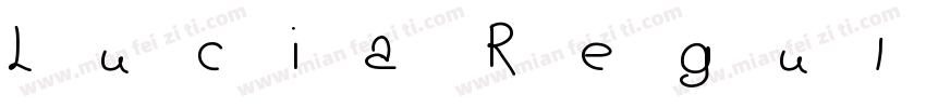 Lucia Regular字体转换